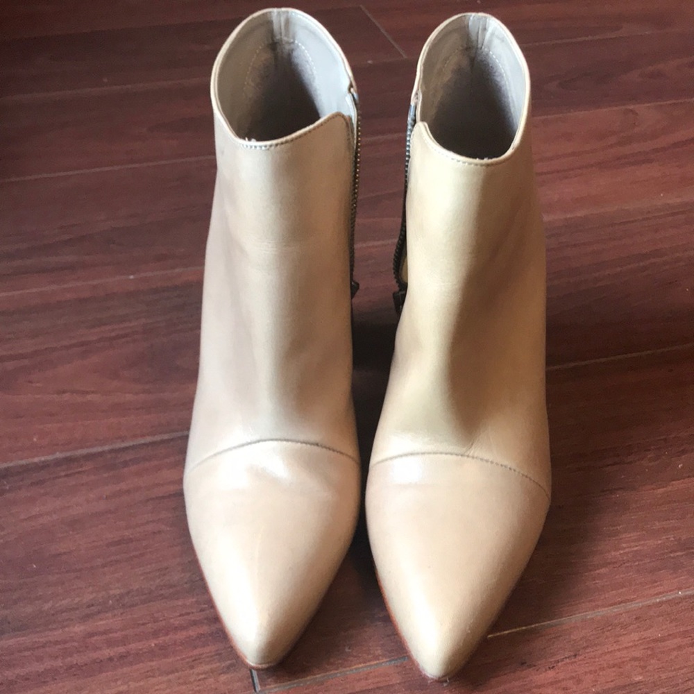 Zara leather booties